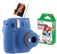 Fujifilm Instax Mini 9 Value Bundle - Cobalt Blue