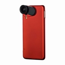 Snapfun Protective Case & Wide Angle, Macro Lenses for HUAWEI H20 - Red