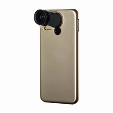 Snapfun Protective Case & Wide Angle, Macro Lenses for HUAWEI Nova 3e -Gold