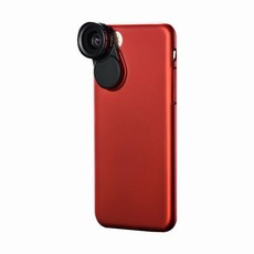 Snapfun Protective Case Plus Wide Angle & Macro Lenses for Iphone7/8 - Red