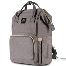 Optic multifunctional diaper bag waterproof-grey