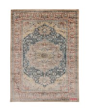 Apadana Antique Mood Blue, Toffee With Peach Border 330 x 240