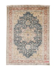 Apadana Antique Mood Turquois, Beige With Rust Border 330x240