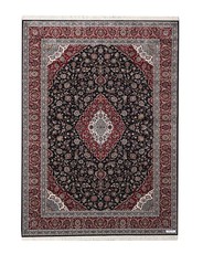 Apadana M-Kashan Navy Blue with Red Kashan Design (350x250)