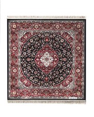 Apadana M-Kashan Navy Blue with Red Kashan Design (SQ150x150)