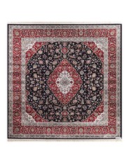 Apadana M-Kashan Navy Blue with Red Kashan Design (SQ300x300)