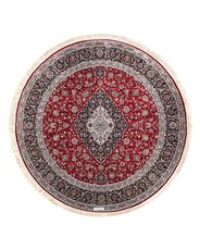 Apadana M-Kashan Red with Blue Kashan Design (Round 250x250)