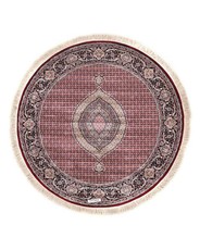 Apadana M-Tabriz Soft Red with Blue Border Round (200x200)