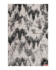 Apadana Rugs Art Modern Ozlem Charcoal Grey And Beige 300x200