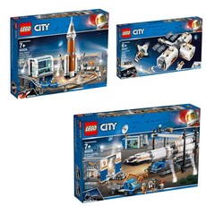 LEGO CITY Space Rocket Bundle - 60227 & 60228 & 60229 - 7+ Years