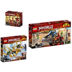 LEGO NINJAGO Golden Dragon & Snowmobile Bundle - 70666 & 70667 & 70680