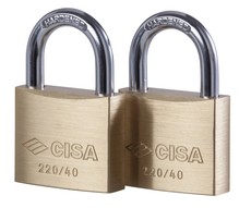 Cisa 40mm Master Keyed Padlock Set of 2