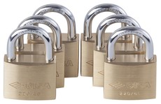 Cisa 40mm Master Keyed Padlock Set of 6