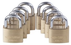 Cisa 40mm Master Keyed Padlock Set of 8