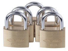 Cisa 50mm Master Keyed Padlock Set of 5