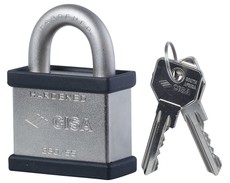 Cisa 55mm Solid Hardened Carbon Nitrogen Steel Padlock