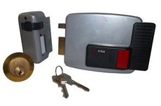 Cisa Electronic Rim lock LH In Open WOOD