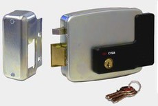 Cisa Electronic Rim lock LH Out Open