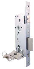 Cisa LL 10 Set 50mm Nickel Lock with Double Throw Deadbolt including cylinder