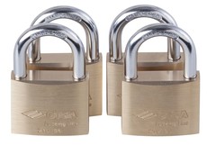 Cisa LL 50mm Padlock, Set of 4, Keyed Alike