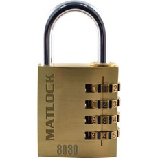 Matlock 30Mm Brass Combination Padlock 3 Dials