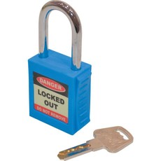 Matlock Safety Padlock Keyed Differently Blue