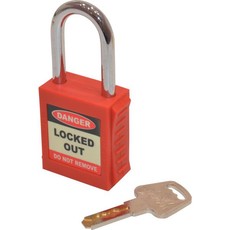 Matlock Safety Padlock Keyed Differently Red