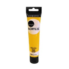 Daler Rowney: Simply Acrylic Slim Tube 75ml - Medium Yellow