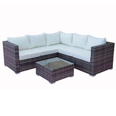 Creative Living Amelia Corner Patio Sofa Set Grey