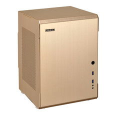 Lian Li - PC-Q34 Mini-ITX Computer Chassis - Gold (No PSU)