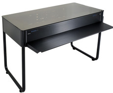 Lian-li DK-02 Computer Desk (1250mm wide for dual systems) Tempered Glass Desktop + Aluminium (No PSU)