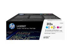 Hp # 312A 3-Pack Cyan/Magenta/Yellow Original Laserjet Toner Cartridges