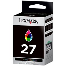 Original Lexmark 27 - 10NX227 Tri-Colour Inkjet Cartridge