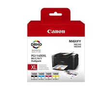 Canon Ink 1400XL Combo Pack Black/Cyan/Yellow/Magenta 1400 XL Multi Pack (O