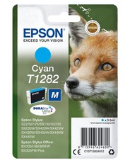 Epson - Ink - T1282 - Cyan - Fox - Stylus S22 / Sx125 / Sx425W / Bx305F