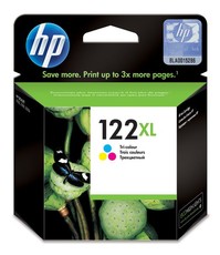 HP 122XL Tri-Colour Inkjet Print Cartridge