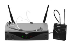 AKG WMS420 Headworn Set Professional Wireless Headworn Microphone System (Black)