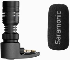 Saramonic SmartMic+ Compact Directional Condenser Smartphone Microphone (Black)