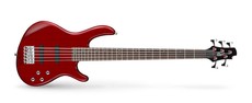 Cort ACTION BASS V PLUS TR 5 String Electric Bass Guitar (Trans Red)