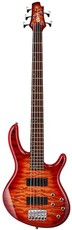 Cort Action DLX V Plus Action Series 5 String Active Bass Guitar (Cherry Sunburst)