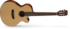 Cort CEC3 NS Classic Series Auditorium Nylon Acoustic Electric Cutaway Guitar (Open Pore Natural)