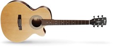 Cort SFX-ME OP SFX Series Acoustic Electric Cutaway Guitar with Bag (Natural)