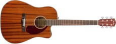 Fender CD-140SCE Classic Design Dreadnought All Mahogany Acoustic Electric Guitar with Case (Natural)