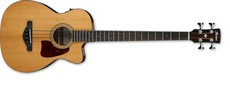 Ibanez AEB105E-NT AEB Series 4 String Acoustic Eletric Bass Guitar (Natural High Gloss)