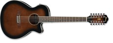 Ibanez AEG1812II-DVS AEG Series 12 String Acoustic Electric Guitar (Dark Violin Sunburst High Gloss)