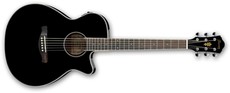 Ibanez AEG8E-BK AEG Series Acoustic Electric Guitar (Black)