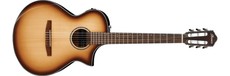 Ibanez AEWC300N-NNB AEW Series Classical Acoustic Electric Guitar (Natural Browned Burst High Gloss)