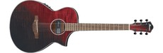 Ibanez AEWC32FM-RSF AEW Series Acoustic Electric Guitar (Red Sunset Fade)