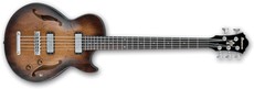 Ibanez AGBV205A-TCL Artcore Vintage Basses Series 5 String Hollow Body Bass Guitar (Tobacco Burst Low Gloss)