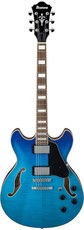 Ibanez AS73FM-AZG AS Series AS Artcore Double Cut-Away Hollow Body Electric Guitar (Azure Blue Gradation)